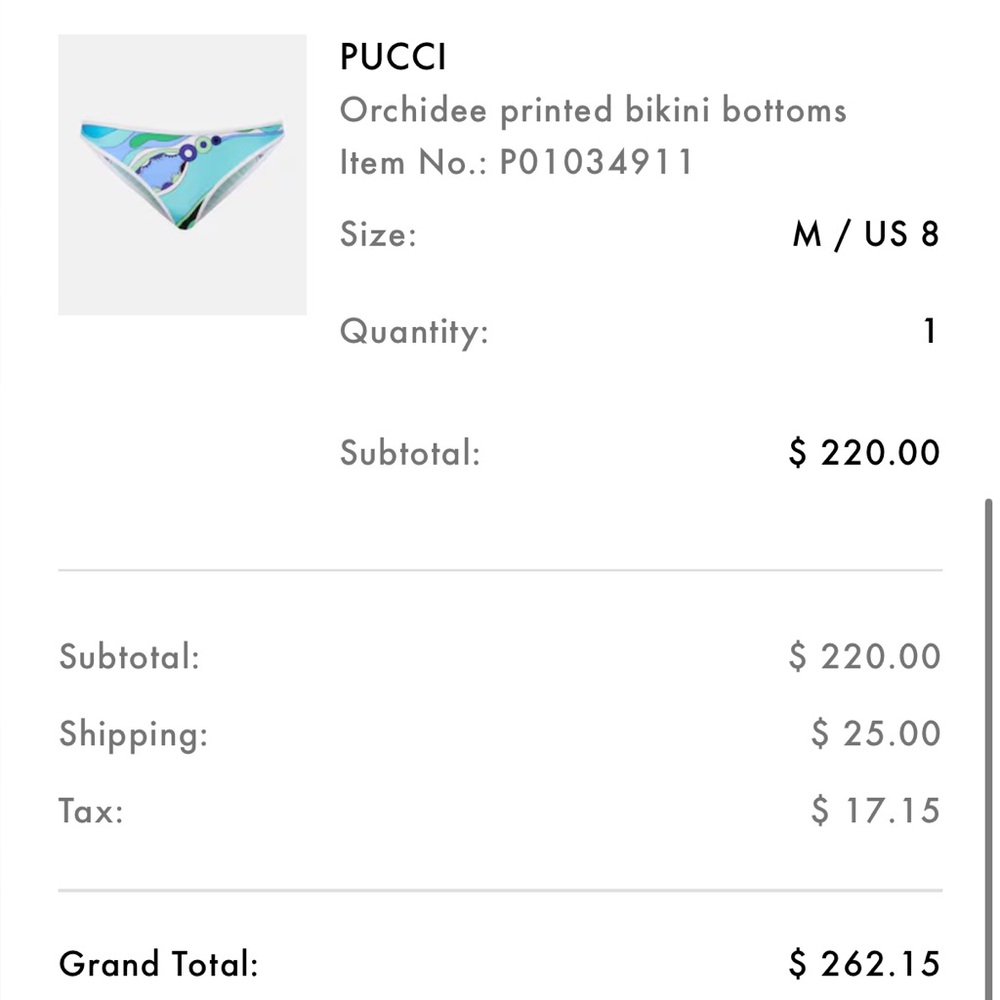 NWT ⭐️ Pucci Orchidee Printed Bikini Bottoms (M) - Picture 8 of 8